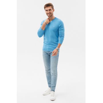 Pulover slim fit cu decolteu in V