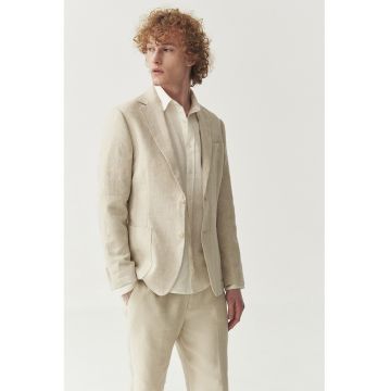 Sacou regular-fit din in