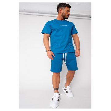 Set Axis tricou si pantalon scurt Peacock Blue 15861