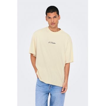 Tricou din bumbac cu imprimeu pe partea din spate