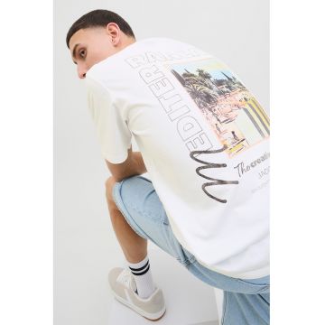 Tricou din bumbac cu imprimeu pe partea din spate