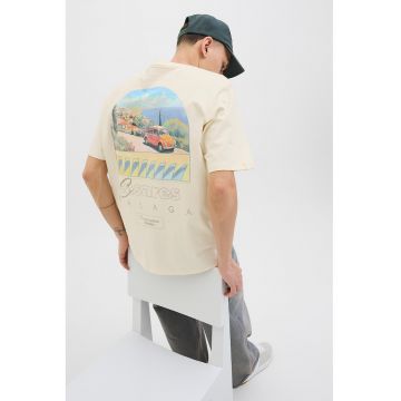 Tricou din bumbac cu imprimeu pe partea din spate