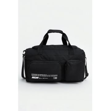 Geanta duffle cu imprimeu text