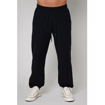 Pantaloni jogger uni de bumbac