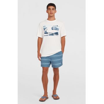 Pantaloni scurti de baie cu dungi si snur