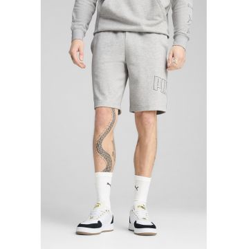 Pantaloni scurti din amestec de bumbac cu logo