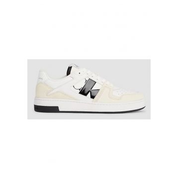 Pantofi sport  pentru Barbati - basket cupsole low lth - YM0YM00933-01W - Alb