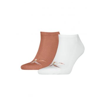 Set de sosete scurte cu imprimeu logo - 2 perechi