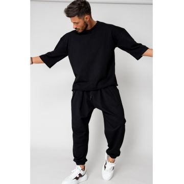 Set Flex Tricou Oversized si pantalon Baggy Black 15397