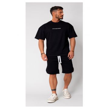 Set Kobe II tricou si pantalon scurt Oversized Black 15805