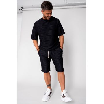 Set tricou si pantalon scurt Black 15292