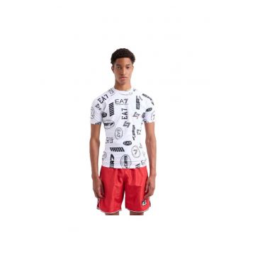 Tricou  pentru Barbati - m tee ss lycra - 7M000547-AF13158-F0043 - Alb