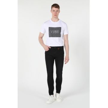 Blugi skinny cu buzunare