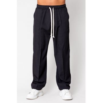 Pantalon lung cu snur Black II 15993