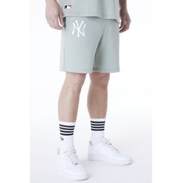 Pantaloni de trening scurti cu snur si monograma brodata