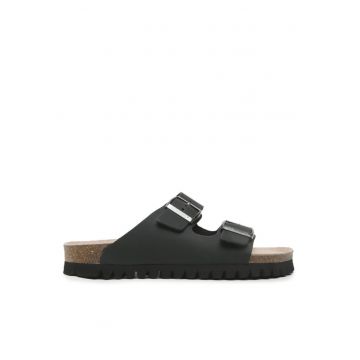 Papuci barbati  302706891 - Piele naturala/Piele nabuc - Negru