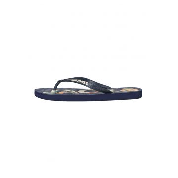 Papuci flip-flop cu logo in relief