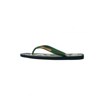 Papuci flip-flop cu logo in relief