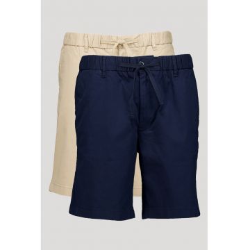 Set de pantaloni cu model uni si buzunare laterale - 2 perechi