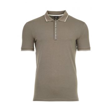 Tricou polo slim fit din amestec de bumbac