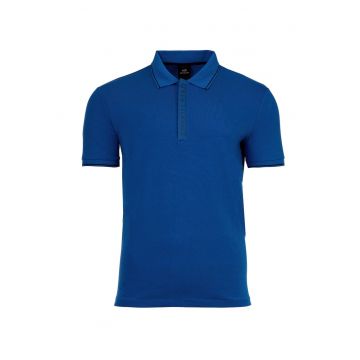 Tricou polo slim fit din amestec de bumbac