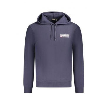 Hanorac barbati - cu mini imprimeu cu logo - Regular fit - Bleumarin