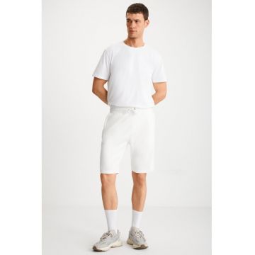 Pantaloni scurti din bumbac cu buzunare laterale