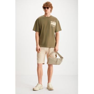 Pantaloni scurti din bumbac cu buzunare laterale
