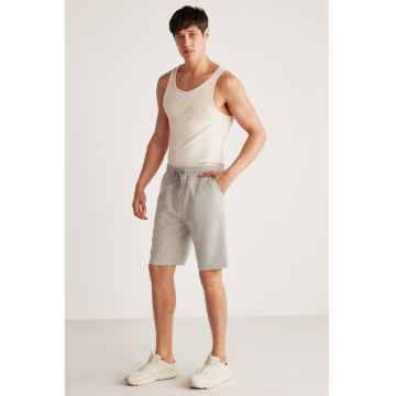 Pantaloni scurti din bumbac cu buzunare laterale