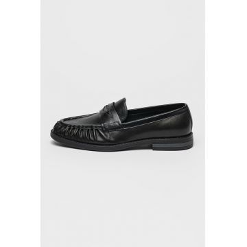 Pantofi loafer de piele si piele ecologica