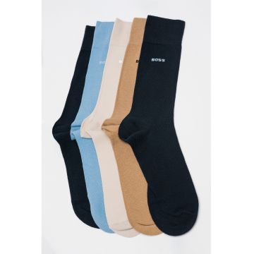 Set de sosete lungi cu logo discret - 5 perechi