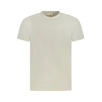 Tricou SHORT SLEEVE TEE barbati - cu mini logo brodat - Regular fit - Bej -