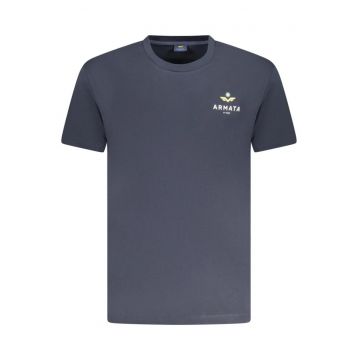 Armati Di Mare Tricou barbati din bumbac cu logo - alb