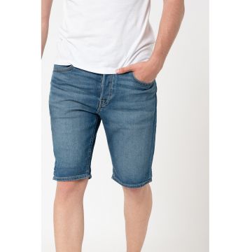 Bermude din denim cu 5 buzunare