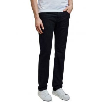 Blugi barbatesti  drepti - negru - 100% bumbac - cu buzunare - set de pantaloni - S