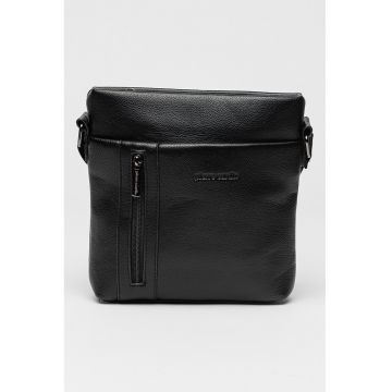 Geanta crossbody de piele ecologica cu logo