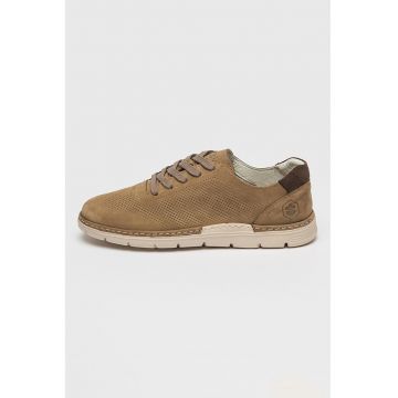 Pantofi casual de piele nabuc Gino