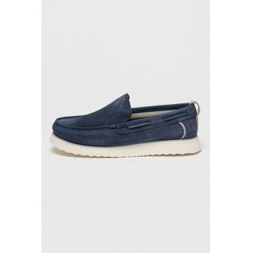 Pantofi loafer de piele intoarsa