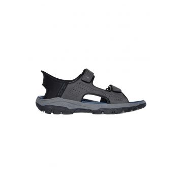 Sandale cu talpa plata si inchidere velcro Tresmen-Hirano