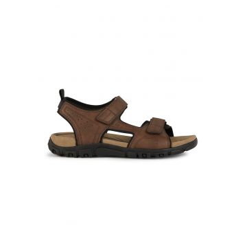 Sandale de piele ecologica cu velcro