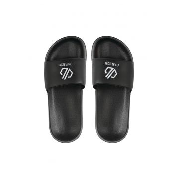 Slapi sport pentru barbati  negru - plastic - set