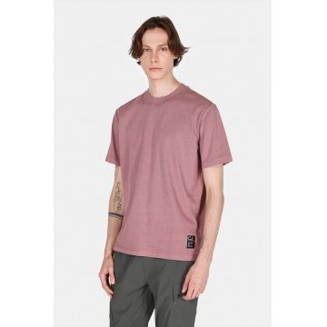 Tricou cu decolteu la baza gatului si model uni