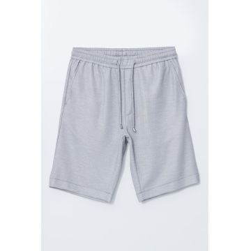 Bermude slim-fit cu talie ajustabila