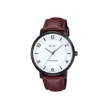 Ceas analogic barbatesc  MTP-VT03BL-7B - curea din piele