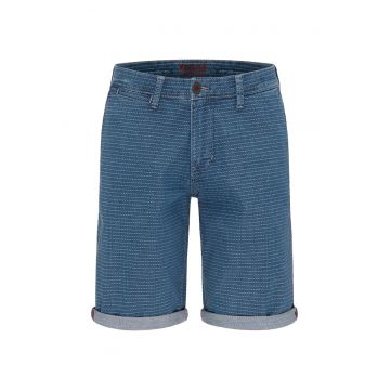 Pantaloni chino scurti cu aspect texturat