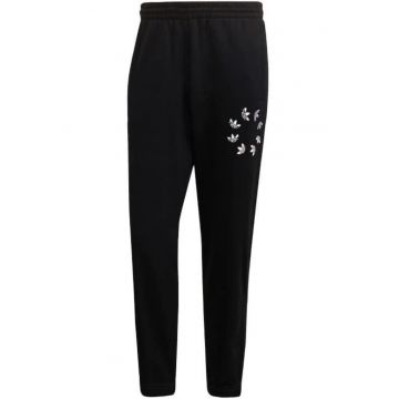 Pantaloni de trening barbati  negru - bumbac - cu buzunare - lungi -