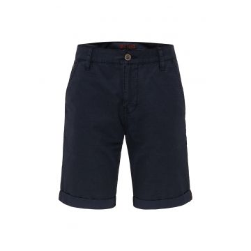 Pantaloni scurti chino cu terminatii plisate