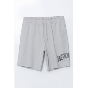 Pantaloni scurti din amestec de bumbac cu talie ajustabila