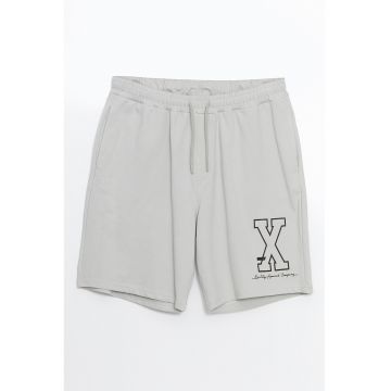 Pantaloni scurti relaxed fit cu snur de ajustare in talie