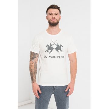 Tricou de bumbac cu imprimeu logo